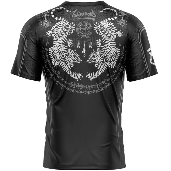 8 WEAPONS Functional T-Shirt, Tiger Yant, schwarz-grau