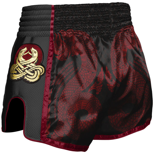 8 WEAPONS Shorts, Sak Yant Naga, schwarz-rot