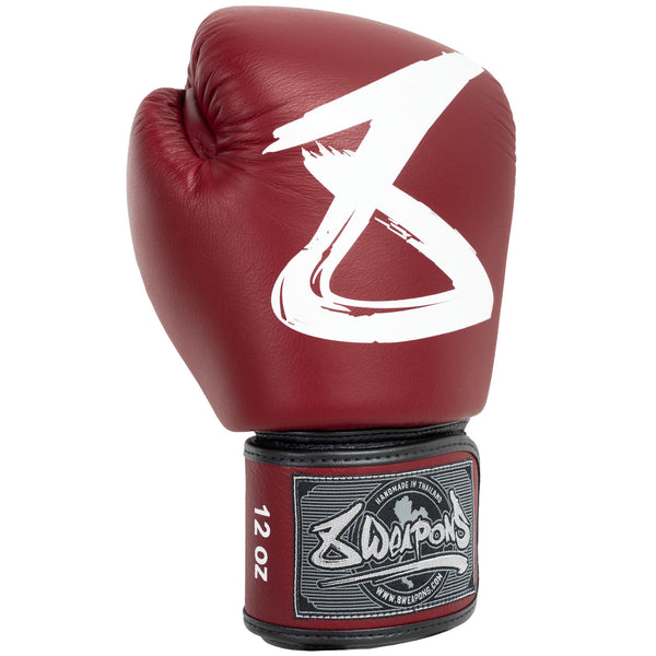 8 WEAPONS Boxhandschuhe, BIG 8 Premium, weinrot