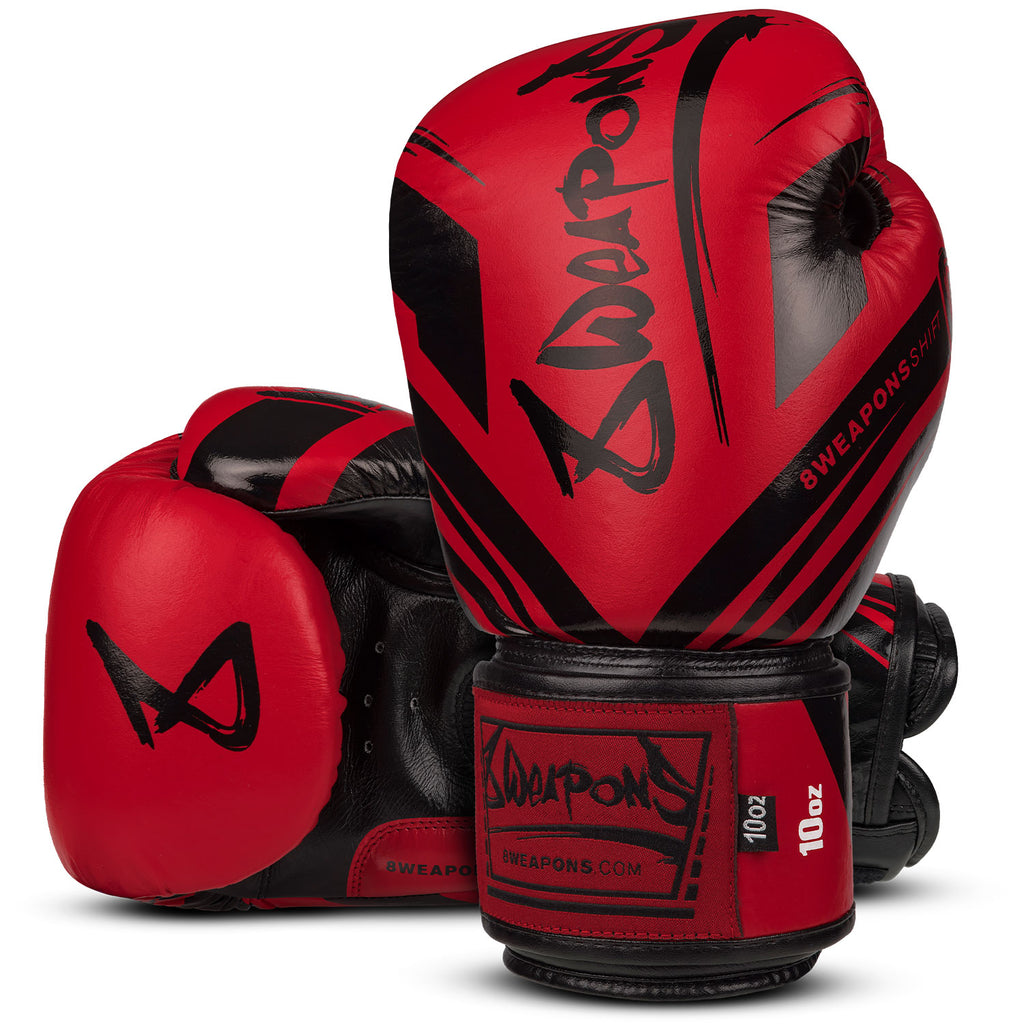 8 WEAPONS Boxhandschuhe, Shift Competition, rot-schwarz
