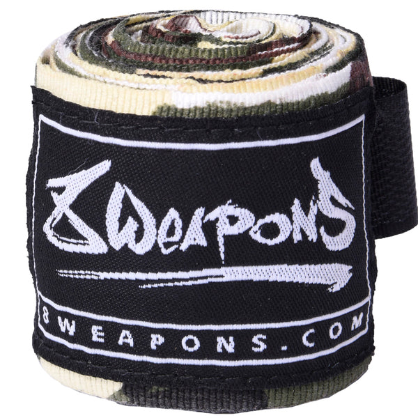 8 WEAPONS Boxbandagen, halbelastisch, 3.5 m, camo