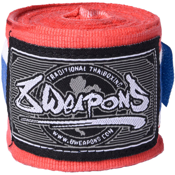 8 WEAPONS Boxbandagen, halbelastisch, 5 m, thai