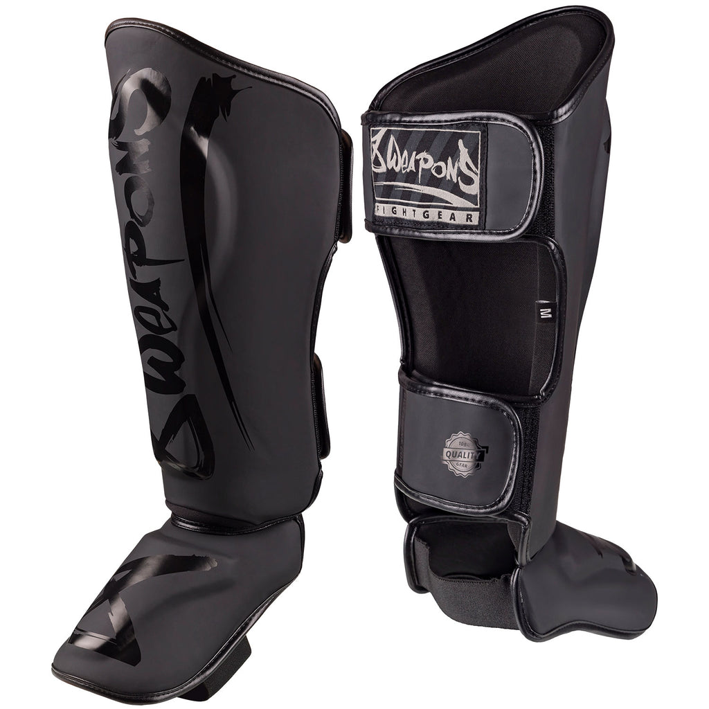 8 WEAPONS Schienbeinschoner, Unlimited 2.0, schwarz-matt