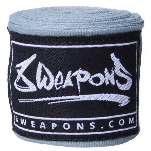 8 WEAPONS Boxbandagen, halbelastisch, 3.5 m, grau