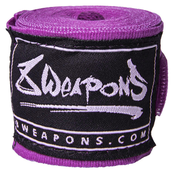 8 WEAPONS Boxbandagen, halbelastisch, 3.5 m, lila