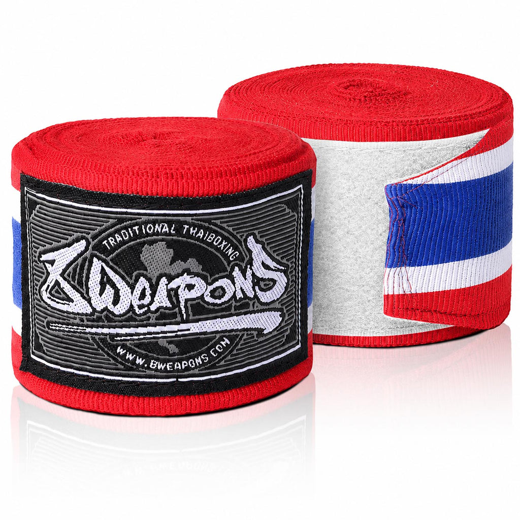 8 WEAPONS Boxbandagen, halbelastisch, 5 m, thai