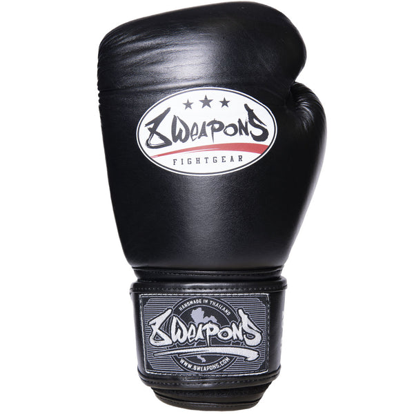 8 WEAPONS Boxhandschuhe, Leder, Classic, schwarz