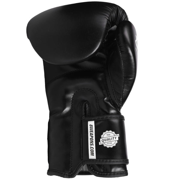 8 WEAPONS Boxhandschuhe, Pure, schwarz-weiß