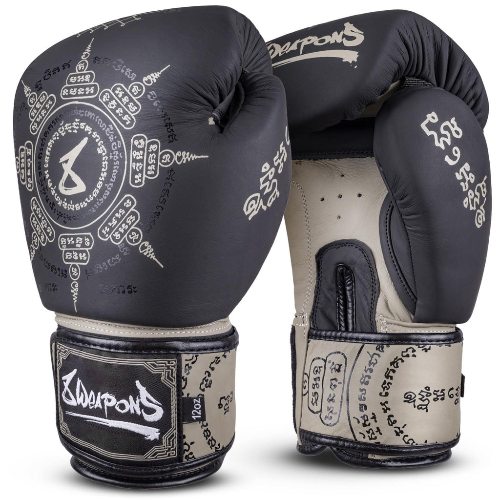 8 WEAPONS Boxhandschuhe, 8 Ways Yant, schwarz-sand