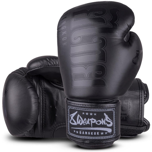 8 WEAPONS Boxhandschuhe, Bangkok, schwarz-matt