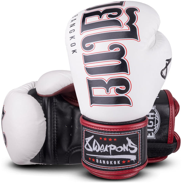 8 WEAPONS Boxhandschuhe, Bangkok, weiß-schwarz