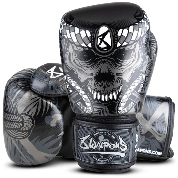 8 WEAPONS Boxhandschuhe, Bone Island, schwarz