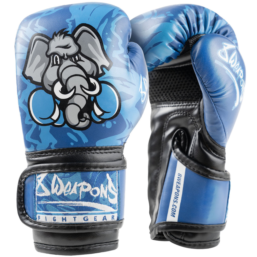 8 WEAPONS Boxhandschuhe, Kinder, Jipe, blau