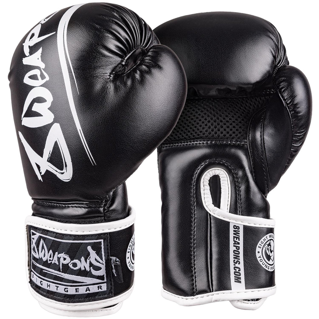 8 WEAPONS Boxhandschuhe, Kinder, Unlimited 2.0, schwarz-weiß