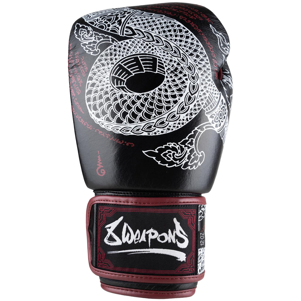 8 weapons handschuhe 8 WEAPONS Boxhandschuhe, Sak Yant Naga, schwarz-braun – 8 WEAPONS Fightgear Shop