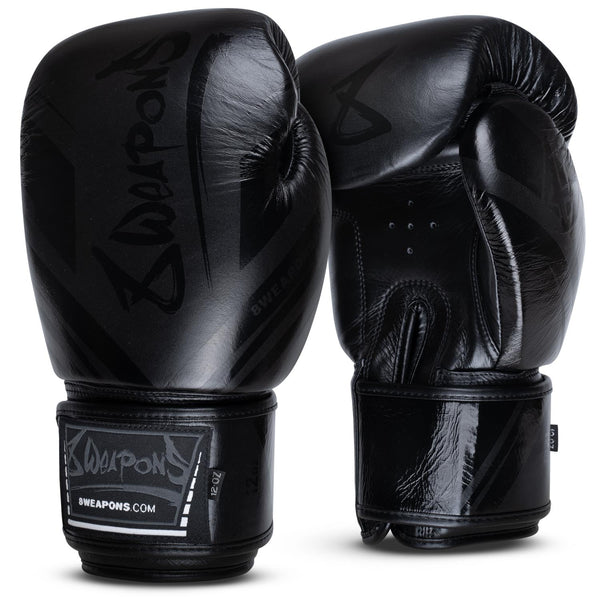 8 WEAPONS Boxhandschuhe, Shift, schwarz-matt