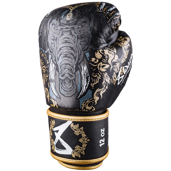 8 WEAPONS Boxhandschuhe, Three Elephants 2.0, schwarz-gold
