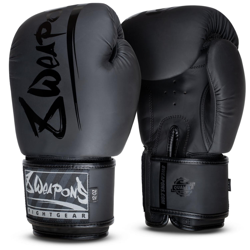 8 WEAPONS Boxhandschuhe, Unlimited 2.0, schwarz-matt