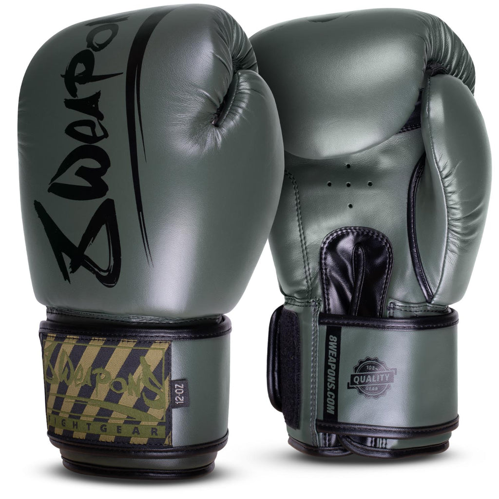 8 WEAPONS Boxhandschuhe, Unlimited 2.0, olive-schwarz