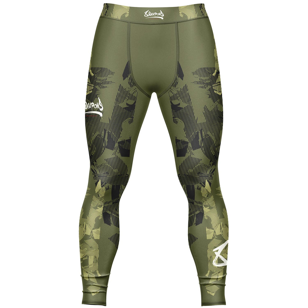 8 WEAPONS Compression Pants, Hit 2.0, olive-schwarz