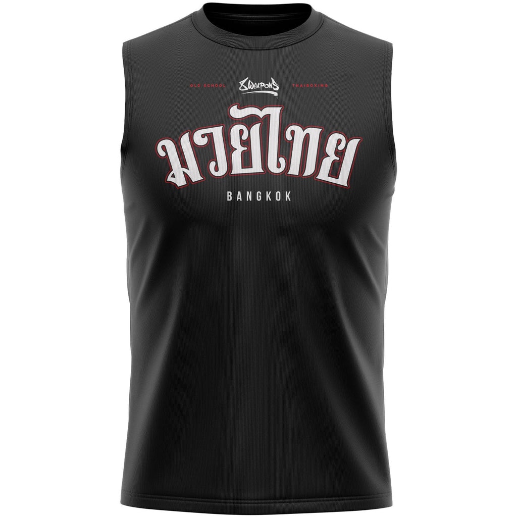 8 WEAPONS Functional Tank Top, Bangkok, schwarz-weiß
