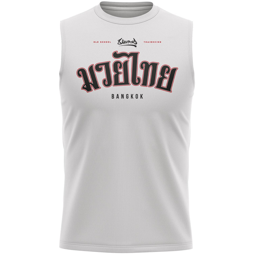 8 WEAPONS Functional Tank Top, Bangkok, weiß-schwarz