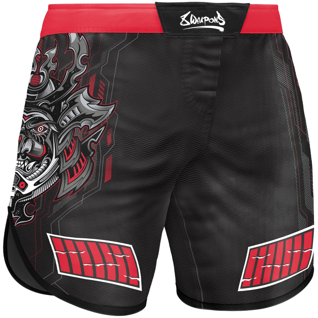 8 WEAPONS Fight Shorts, Samurai 2.0, schwarz-rot