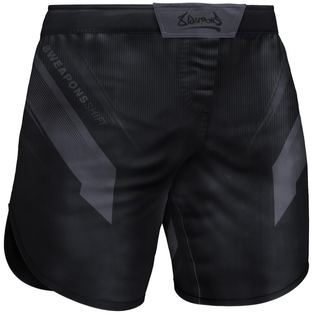 8 WEAPONS Fight Shorts, Shift, schwarz-matt