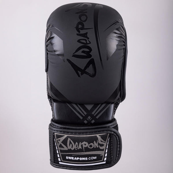 8 WEAPONS MMA Sparring Handschuhe, Shift, schwarz-matt