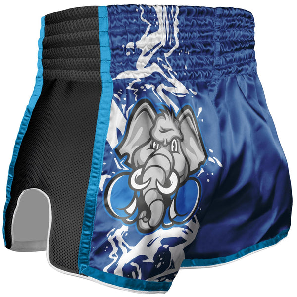 8 WEAPONS Muay Thai Shorts, Kinder, Jipe, blau