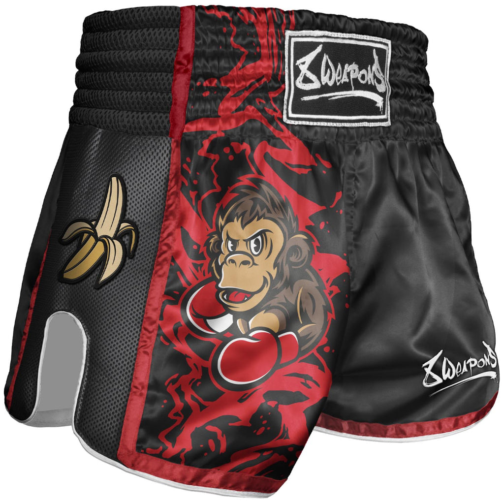 8 WEAPONS Muay Thai Shorts, Kinder, Joe, schwarz-rot