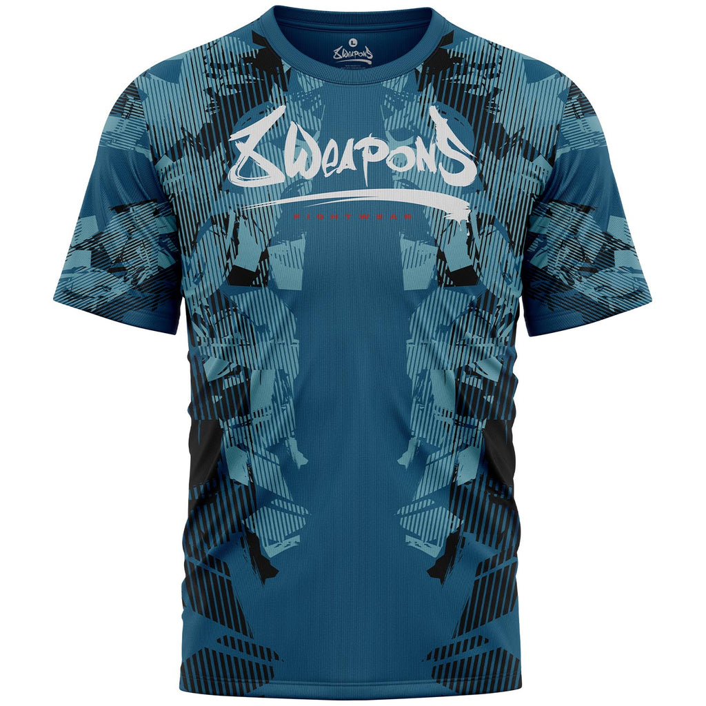 8 WEAPONS Functional T-Shirt, Hit 2.0, navy-schwarz