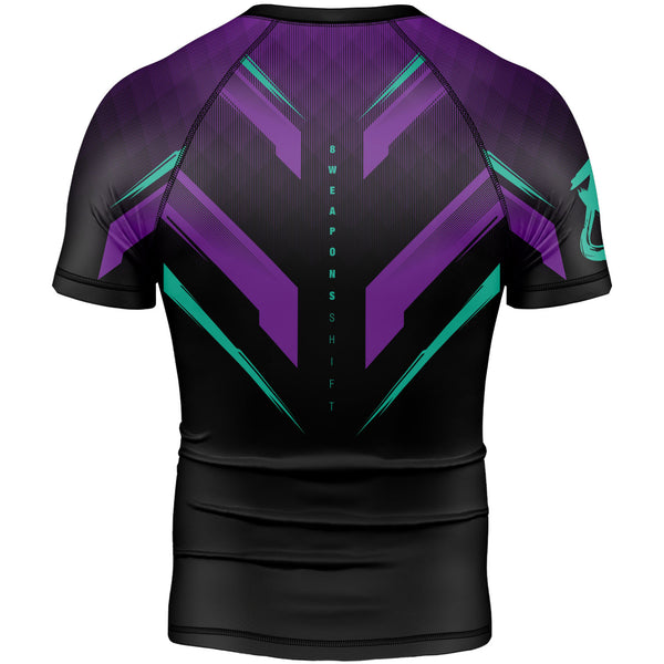 8 WEAPONS Rashguard, S/S, Shift, cyber