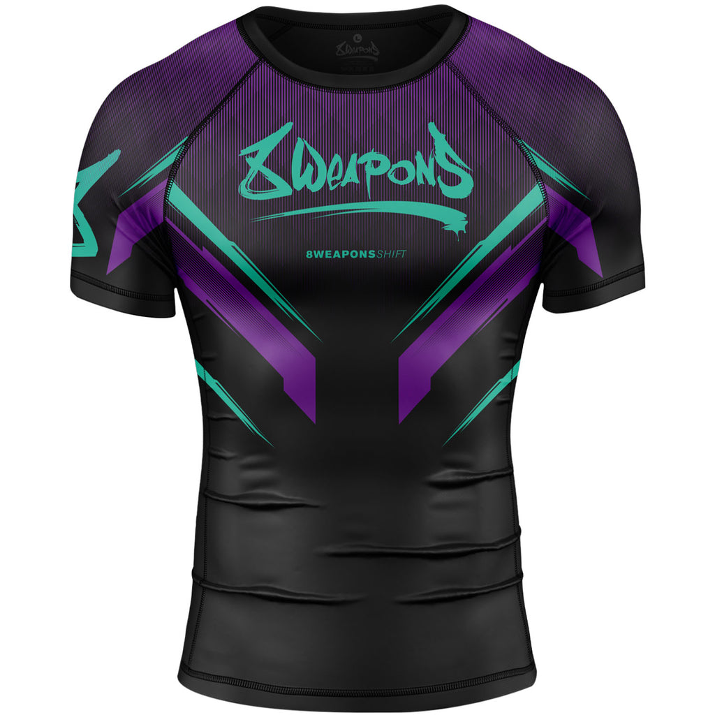 8 WEAPONS Rashguard, S/S, Shift, cyber