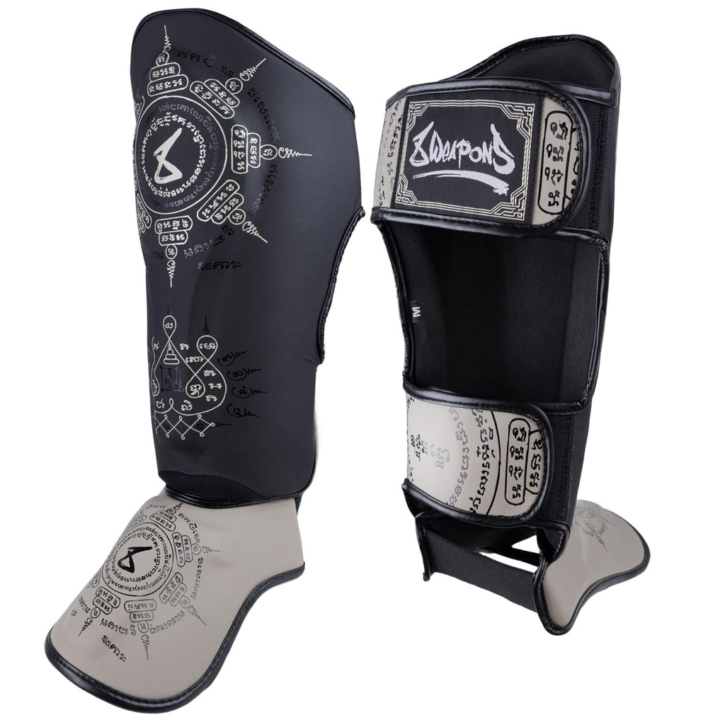 8 WEAPONS Schienbeinschoner, 8 Ways Yant, schwarz-sand