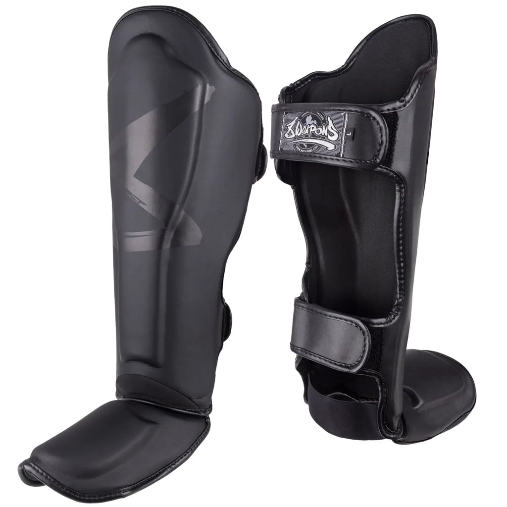 8 WEAPONS Schienbeinschoner, BIG 8 Premium, schwarz-matt