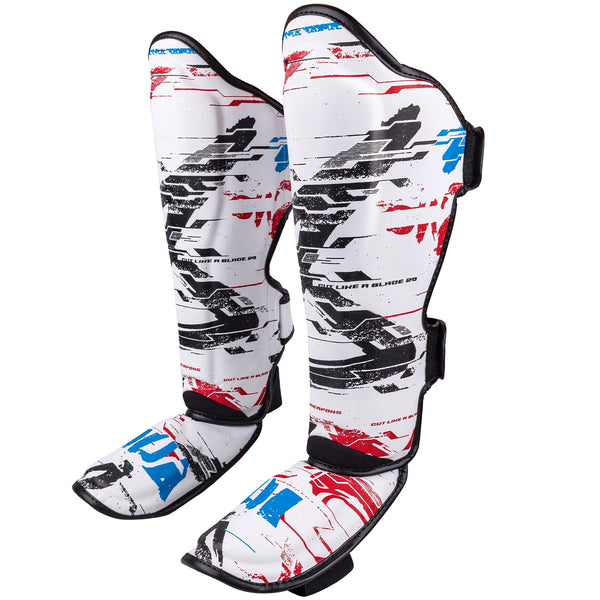 8 WEAPONS Schienbeinschoner, Cut like a Blade 2.0, weiß