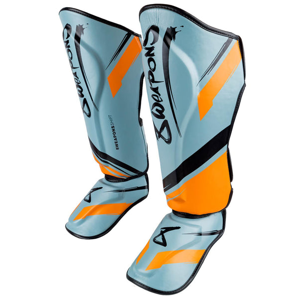 8 WEAPONS Schienbeinschoner, Shift, eisgrau-orange