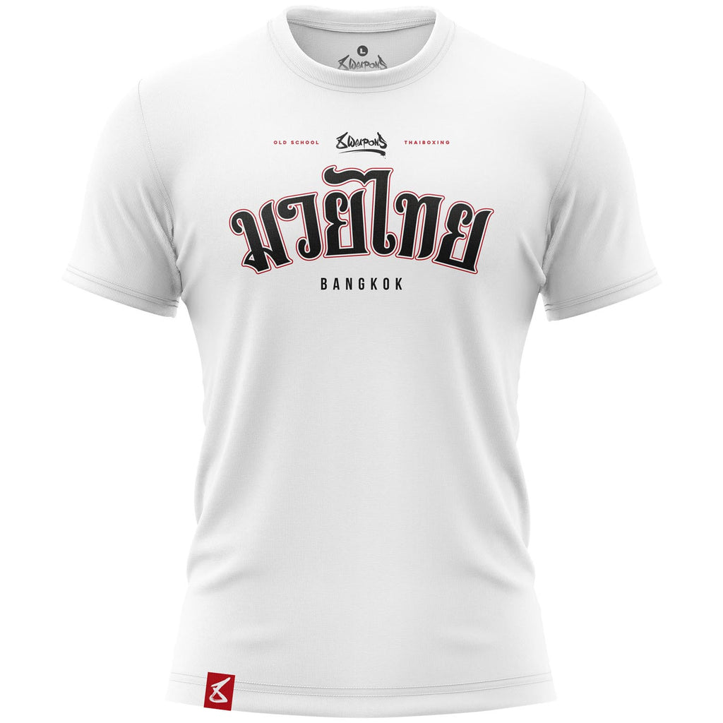 8 WEAPONS T-Shirt, Bangkok, weiß-schwarz