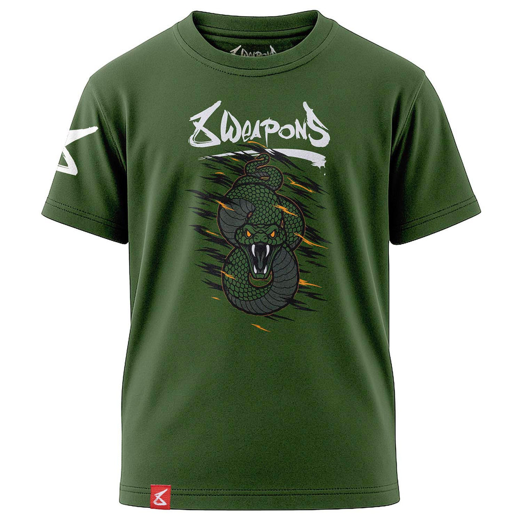 8 WEAPONS T-Shirt, Kinder, Beastial Viper, schwarz-khaki