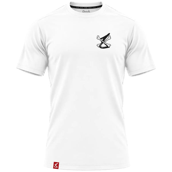 8 WEAPONS T-Shirt, Skeleton, weiß