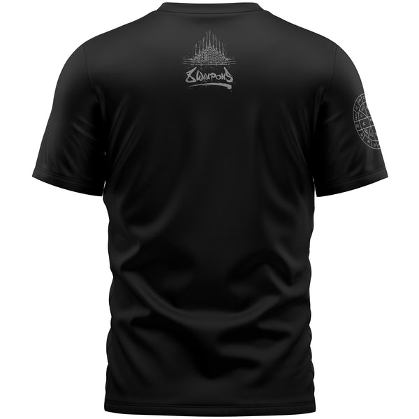 8 WEAPONS T-Shirt, Yantra, schwarz
