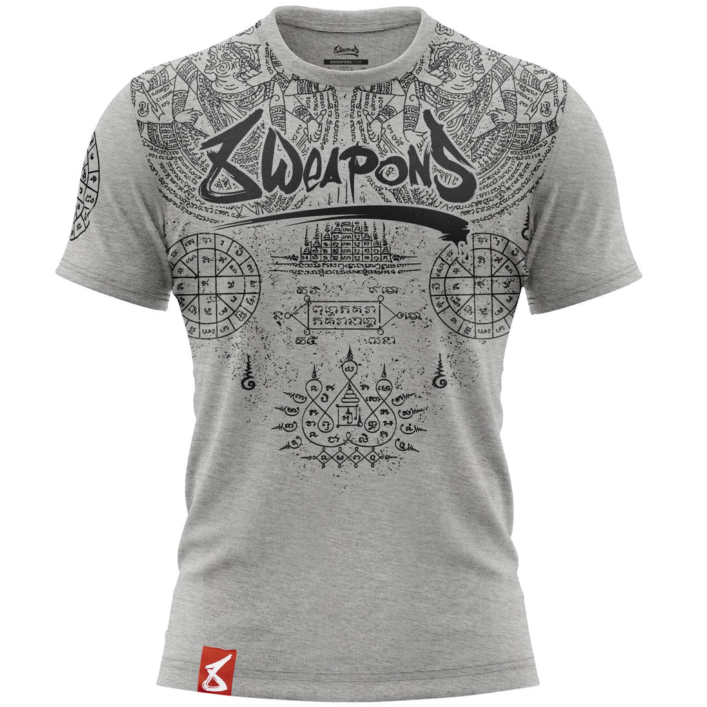 8 WEAPONS T-Shirt, Yantra, grau